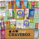 CRAVEBOX Healthy Snack Box (35 Count) Easter Variety Pack Care Package Gift Basket Kid Men Women Adult Nuts Health Nutrition Assortment College