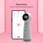 Janitri - Keyar Echo - Smart Handheld Fetal Doppler - Pregnancy Monitor | Fetal Monitor | Baby Heartbeat Monitor