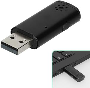 kwmobile Microfono USB per Notebook - Mini Microfono a Pennetta USB per Computer Portatile - Accessori Laptop per Casa Viaggio e Ufficio - nero