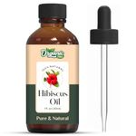 Organic Zing Hibiscus (Rosa sinensis) Oil | Pure & Natural Essential Oil for Skincare & Massage- 30ml/1.01fl oz