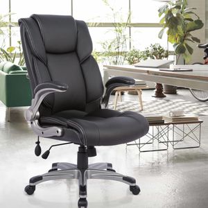 COLAMY High Back Leather Office Chair – Ergonomic Executive Desk Chair