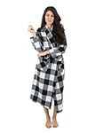 Leveret Womens Robe Flannel Robe Ch