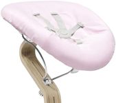 Stokke Nomi Newborn Set, White/Grey Pink - Includes 5-Point Safety Harness & Reversibile, Washable Textile Set - Fits All Stokke Nomi Chairs