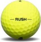 LostGolfBalls - 100 Pinnacle Rush Yellow Golf Balls in Pristine Condition, Recycled Used Like New Golf Balls, AAAAAA Quality, No Logos or Markings, Pinnacle Rush, Yellow