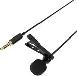 SABRENT Lavalier/Lapel Clip-on Omnidirectional Condenser Microphone for iPhone & Android Smartphones or Any Other Mobile Device (AU-SMCR)