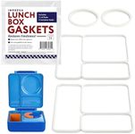 IMPRESA [4 PC] Seal Replacement Parts for Omiebox Bento Box for Kids Food Safe Silicone Gasket for Omiebox Accessories & Insulated Food Container - Kids Bento Lunch Box for Hot Food