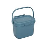 Addis Everyday Kitchen Food Waste Compost Caddy Bin, 4.5 Litre, Air Blue, 518695