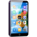 Fanvace Android MP3 Players with Bluetooth WiFi, MP3 & MP4 Players with 4" Touchscreen and Speaker, Spotify MP3 Music Player with Audible, Amazon Music, Play Store (16GB, Purple)