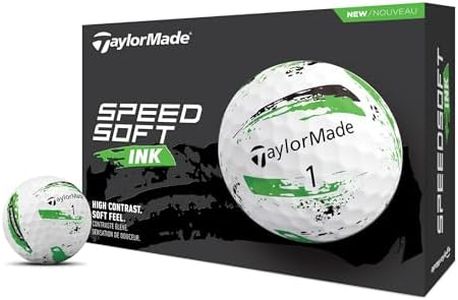 TaylorMade Golf SPEEDSOFT Ink Golf Balls Green ONE Dozen