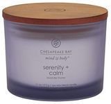 Chesapeake Bay Candle Scented Candle, Serenity + Calm (Lavender Thyme), Coffee Table, Home Décor