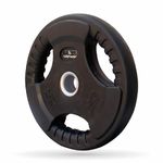 LEEWAY Metal Integrated Olympic Barbell Weight Plates with 31 mm Dia | Spare Gym Weightlifting Plates (2.5kg Pair (2.5X2))