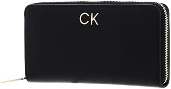 Calvin Klein Women's Re-Lock Z/a Wallet Lg PBl K60k610967, Black, OS