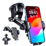 VANMASS Car Phone Holder 2024【Strongest Military-Grade Suction】 Patent & & All Safety Certs Mobile Automobile Cradles Mount Van Windscreen Dashboard Vent Stand for iPhone 15 Pro Max 14 13 12 Samsung