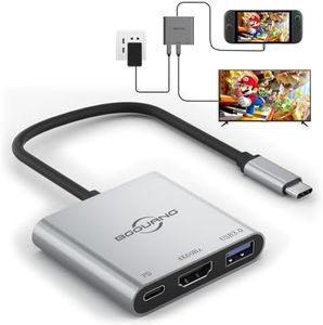 Switch 2 Dock 4K@60Hz TV Adapter Portable TV Docking Station for Switch / Switch2 / Steam Deck/ROG Xbox Ally X 3 in 1 100W PD / USB3.0 / HDMI2.0 USB-C Hub (Compatible with Switch2 v21.0.0)(S2A)