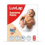 LuvLap Unisex Supreme Diaper Pants XXL, 15-25Kg, 46Pc, 360° Skin Care With 10 Million Breathable Pores, Aloe Vera For Superior Rash Prevention, Upto 12Hr Protection, 5 Layer Super Light Core