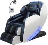 Real Relax 2026 Massage Chair Full Body, Zero Gravity SL-Track Massage Recliner with Added Phone Controller and Holder, Pause Button,Upgraded LCD Screen，APP Control and Child Lock, Favor-06, Blue
