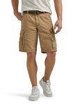 Lee Men's Big Tall Dungarees Belted Wyoming cargo shorts, Bronze, 48 UK