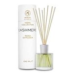 Reed Diffuser Cashmere - 100ml - Room Diffuser with Sweet Scent - Aroma Diffuser Sticks - Perfumed Reed Diffuser - Fragrance Diffuser with Rattan Sticks - Room Freshener - Scented Diffusers