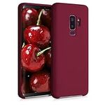 kwmobile Case Compatible with Samsung Galaxy S9 Plus Case - TPU Silicone Phone Cover with Soft Finish - Rhubarb Red