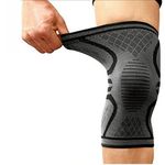 Dr. Bone's ® Compression Sleeve Knee Support Brace Designed To Alleviate Pain Caused By Joint Pain, Arthritis, Ligament Injury, Meniscus Tear, Acl, Mcl, Tendonitis, Pain Relief (Pack 1 Medium)