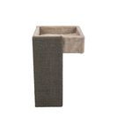 Trixie Bed Shelves, Scraper Surface, 33 × 48 × 37 cm, Light grey, Cat