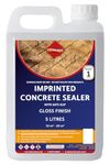 Color-Pave Imprinted Concrete Sealer + ANTI-SLIP | Driveway And Patio Sealant - Gloss Finish/Wet Look | Sealant For Outdoor Concrete Floor | Seal And Protect Your Drive | Made In The UK (5 Litre)