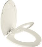 Mayfair NextStep2 Toilet Seat with Built-In Toddler Potty Training Seat, Slow Close, Easy Clean, Magnetic Removable Kids Seat, ELONGATED, Biscuit