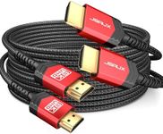 JSAUX 8K HDMI Cable 10FT 2-Pack, 48