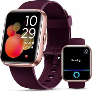 Smartwatch for Women, Compatible with Android & iPhone, 1.8'' Fitness Tracker Watch with Alexa, Call & Notification Alerts, Heart Rate & Sleep Monitor, 120 Sports Modes, Waterproof Watch for Women