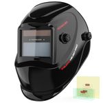 YESWELDER True Color Solar Powered Auto Darkening Welding Helmet, Wide Shade 4/9-13 for TIG MIG ARC Grind Welding Hood Helmet