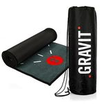 GRAVIT Golf Putting Mat – 8.2 x 1.64ft Putting Matt for Indoors and Outdoors – Professional Golf Accessories for Training and Golf Practice – Compact and Portable Golf Practice Mats with Carrying Bag