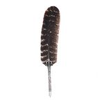 ANCLLO Vintage Feather Quill Pen Nature Feather Dip Pen for Wedding Sign in Creative Office Supplies - Style B