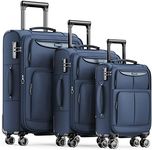 SHOWKOO Luggage Sets 3 Piece Softsi