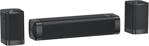 GarageRock 2.1ch Soundbar, 2026 Upgraded 3-in-1 Detachable Sound Bar, Dolby Audio, Powerful Bass Built-in, Peak Power 160W, All-in-one Soundbar with Surround Sound, Bluetooth/ARC/Opt/AUX/TV/PC/Gaming