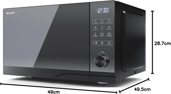 Sharp 25L 900W Microwave with Grill – Black