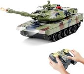 kaim Remote Control Tank for Boys,1:24 RC Army Tank,with Smoke,Lights & Sounds,Panther Tank Toy,Great Gift Toy for Kids