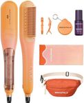 Wavytalk Spotlight Sleek Steamline Pro Festival Bundle, Steam Hair Straightener Brush 3 in 1, Steam Reduces Damage, Nourishes Hair, and Expedites Straightening