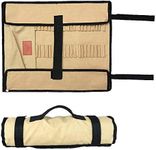 CAMPINGMOON Cotton Canvas Tent Stakes Case Storage Bag Max 13.78’’/35cm in Length Beige Color B135