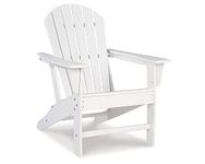 Signature Design by Ashley - Sundown Treasure Outdoor Adirondack Chair - Hard Plastic - White