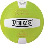 Tachikara Sensi-Tec Composite Volleyball, Lime Green/White