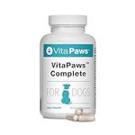 Multivitamins for Dogs | VitaPaws Complete | Includes Vitamin C, Ginseng & L-Carnitine | 180 Sprinkle Capsules Ideal for Fussy Pets | UK Manufactured