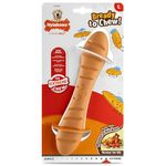 Nylabone Extreme Chewers Tough Nylon Dog Novelty Baguette Chew Toy, Durable, Boredom Breaker, Cleans Teeth, Roast Chicken Flavour, Large, For Dogs 0-23kg