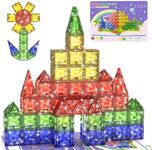 WMXDU Travel Magnetic Tiles Set: Tablet-Light, Group Play for Girls 3-8