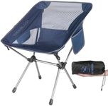 TREKOLOGY YIZI GO Camping Chair – Compact, Foldable, Lightweight 0.9 kg, 136 kg Capacity, Durable Aluminum, Quick Setup, Superior Support, Ideal for Backpacking, Beach, and Outdoor Adventures (Blue)