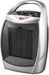Kismile Small Electric Space Heater Ceramic Space Heater,Portable Heater Fan for Office with Adjustable Thermostat and Overheat Protection ETL Listed for Kitchen, 750W/1500W…