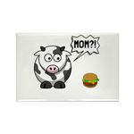 CafePress Cow Mom Magnets Rectangle Magnet, 3"x2" Refrigerator Magnet