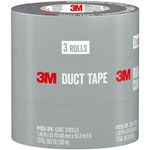 3M Duct Tape, 3 Rolls, 1.88 Inches x 55 Yards, Hand Tear, Bundle, Patch, Protect & Repair, Great Strength for Durability, Adheres to Multiple Surfaces (1055-3PK)