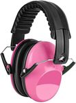 BlueFire Kids Ear Muffs Noise Protection, 27dB Hearing Protection Ear Muffs, Foldable Noise Reduction Earmuffs Kids Protective Earmuffs Ear Defenders for Sleeping, Studying, Shooting(Pink)