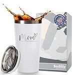 New Mom Gifts for Women - Mom Est. 2024 - Sentimental Gifts for Mom - First Mothers Day Gifts - New Mom Gifts for Women After Birth - Pregnancy Gifts for First Time Moms - Mom Tumbler White 16 oz