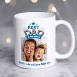 Dad Mug Personalised Dad Cup Dad Birthday Gift Present for Dad Christmas Fathers Day Premium Photo Mug Best Dad Gifts